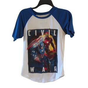 Marvel Captain America Civil War Graphic T-shirt, S